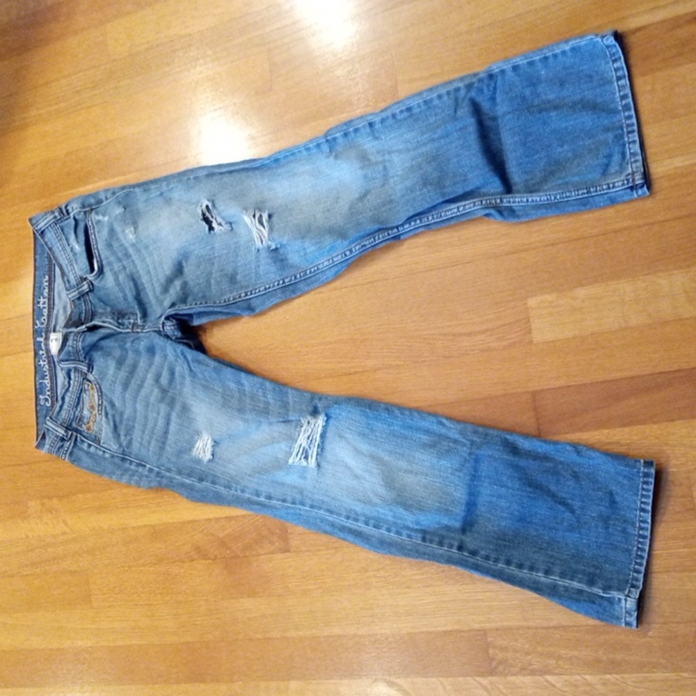 Industrial Cotton Juniors Distressed Denim 3